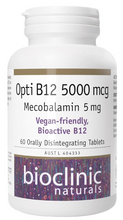 Load image into Gallery viewer, Bioclinic Opti B12 5000mcg 60 Sublingual Tablets