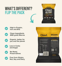 Load image into Gallery viewer, Chief Smokey BBQ Biltong (12 pack)