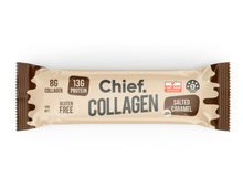 Load image into Gallery viewer, Chief Collagen Salted Caramel Bars (12 pack)