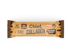 Load image into Gallery viewer, Chief Collagen Choc - Peanut Butter Bars (12 pack)