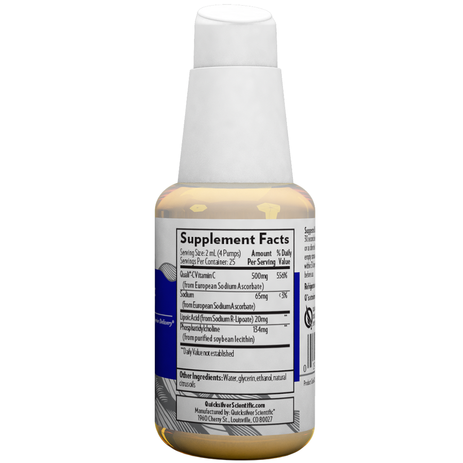 Liposomal vitamin C with R-lipoic acid