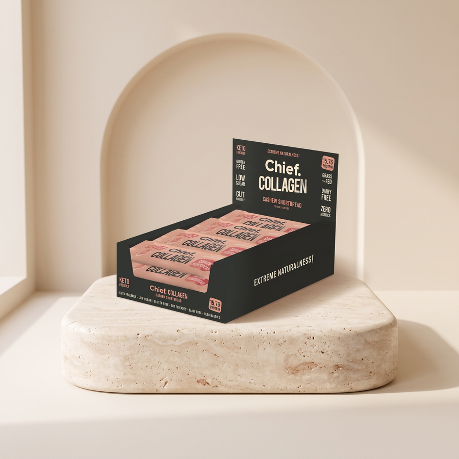 Collagen protein bars (cashew shortbread)