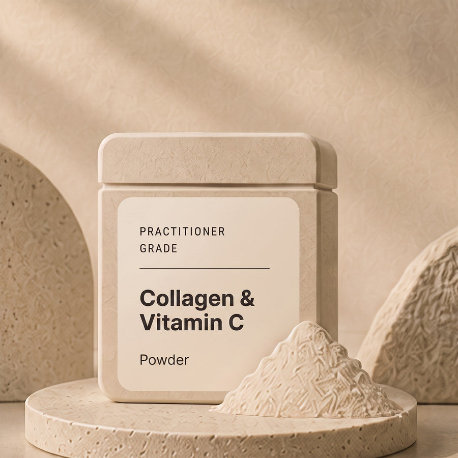 Collagen with vitamin C and silica