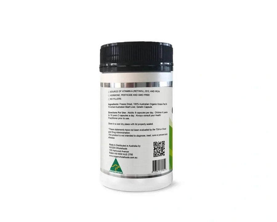 Freeze-dried organic beef liver
