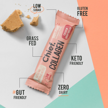 Load image into Gallery viewer, Chief Collagen Cashew Shortbread Bars (12 pack)