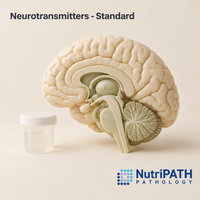 Neurotransmitters - Standard — original OptiLabs clinical illustration with supplier logo; collection items are illustrative, not the exact supplied kit