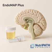 EndoMAP Plus — original OptiLabs clinical illustration with supplier logo; collection items are illustrative, not the exact supplied kit