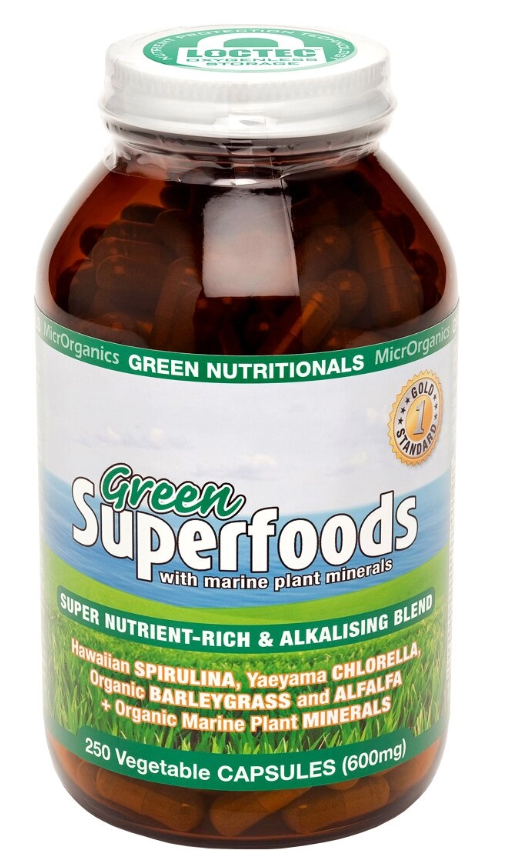 Green Nutritrionals Organic Green Superfoods Capsules