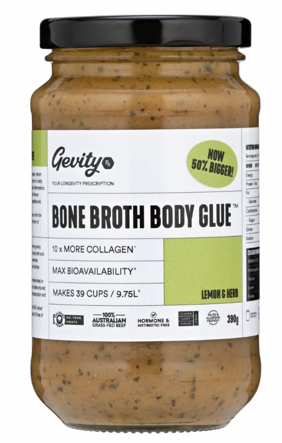 Gevity RX Bone Broth Body Glue Lemon Herb