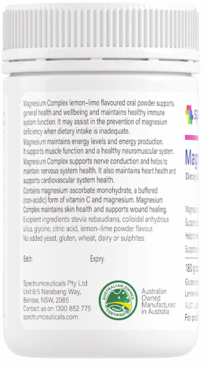 Buffered magnesium ascorbate powder