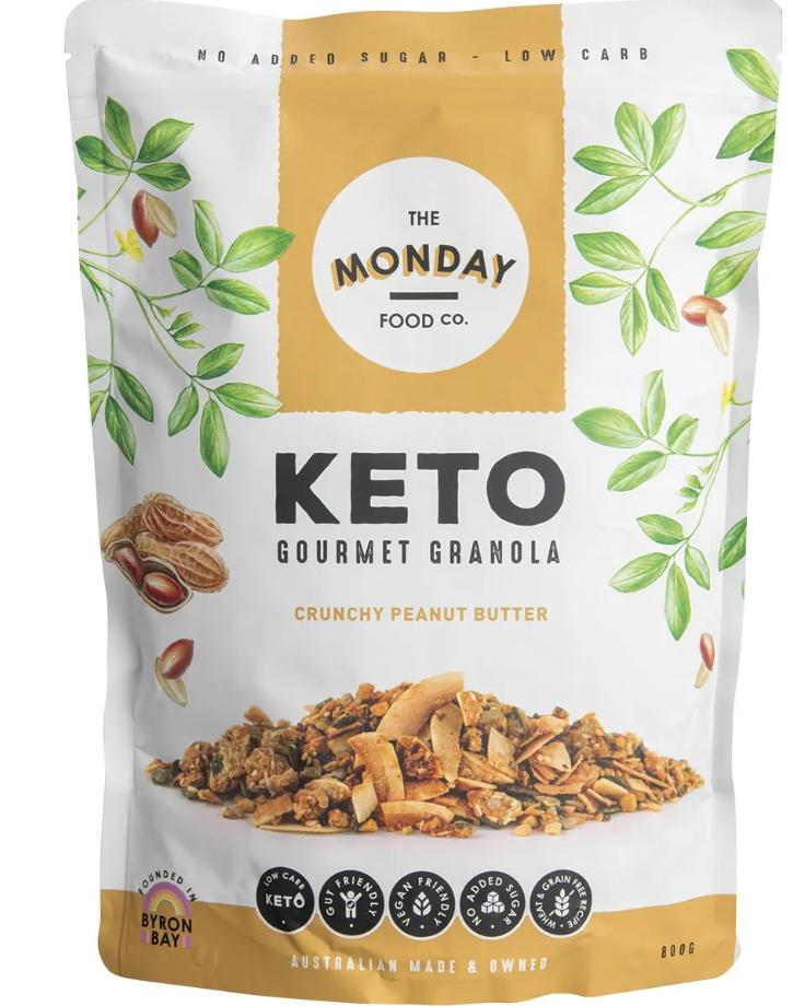 The Monday Food Co. Crunchy Peanut Butter Keto Gourmet Granola