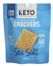 Load image into Gallery viewer, Keto Naturals Almond Flour Crackers - Sea Salt
