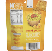 Load image into Gallery viewer, Keto Naturals Almond Flour Crackers - Cheddar &amp; Onion
