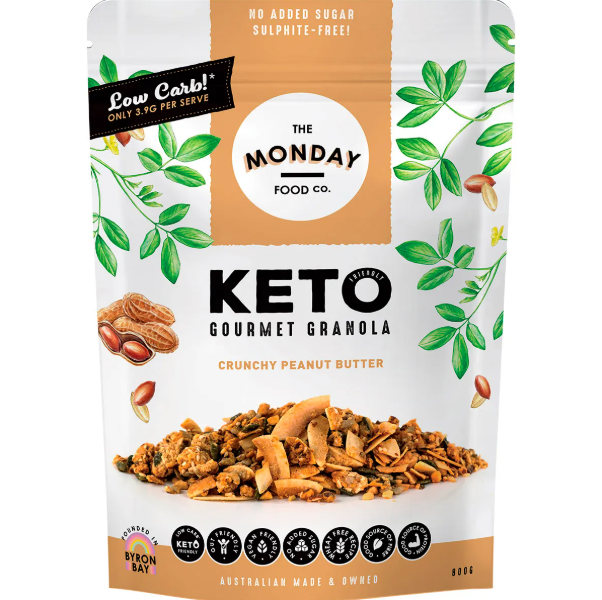 The Monday Food Co. Crunchy Peanut Butter Keto Gourmet Granola