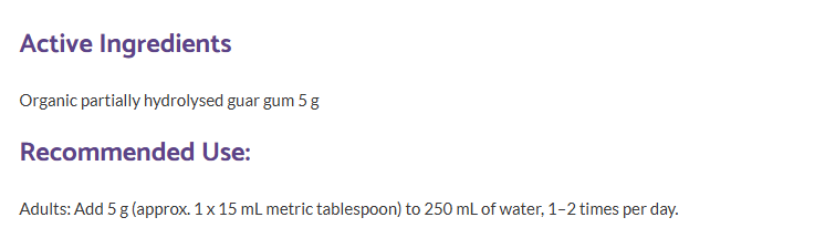 Psyllium fibre for IBS