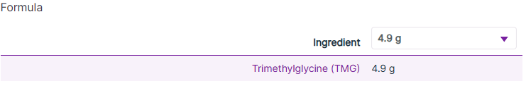 Trimethylglycine (TMG / betaine)