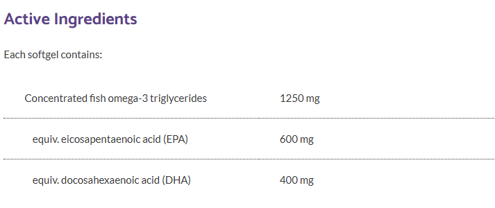 High-strength fish oil (EPA/DHA)