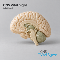 CNS Vital Signs — original OptiLabs clinical illustration with supplier logo; collection items are illustrative, not the exact supplied kit