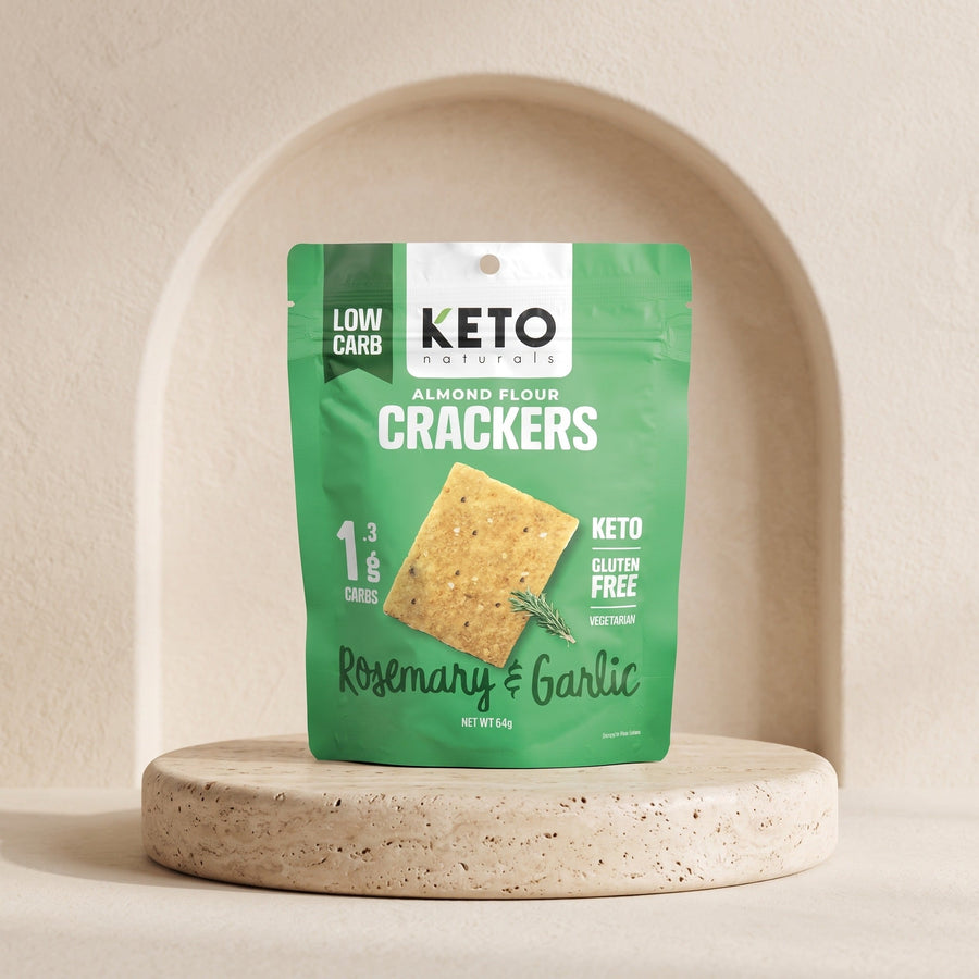 Almond flour crackers (rosemary and garlic)