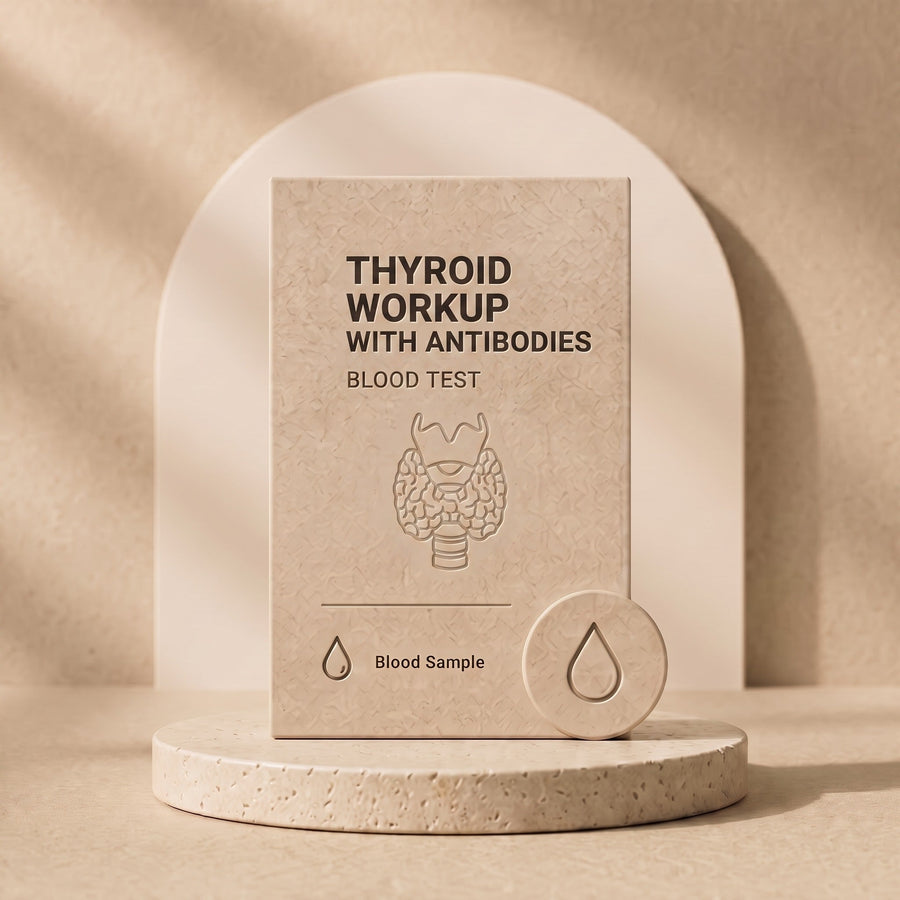 Complete thyroid workup with antibodies