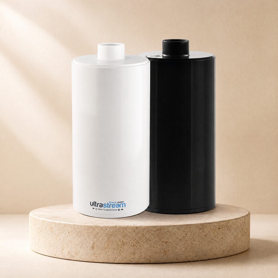 UltraStream Replacement Water Filter on a beige stone platform