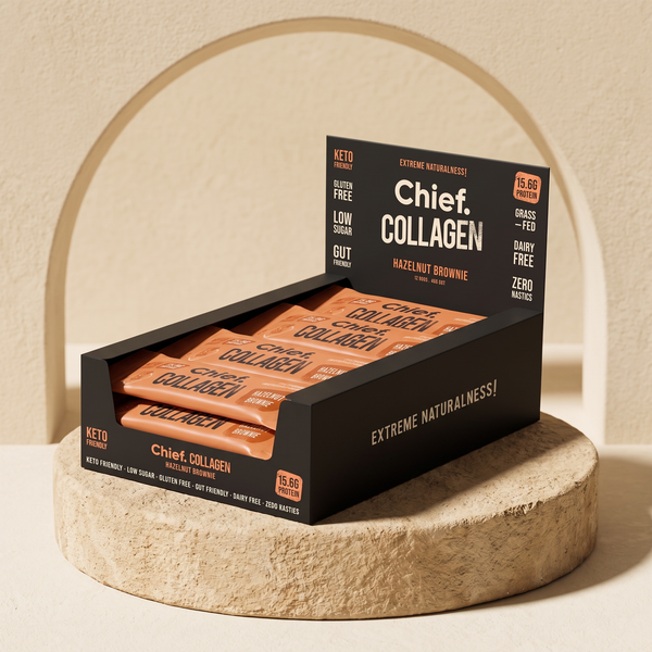 Collagen protein bars (hazelnut brownie)