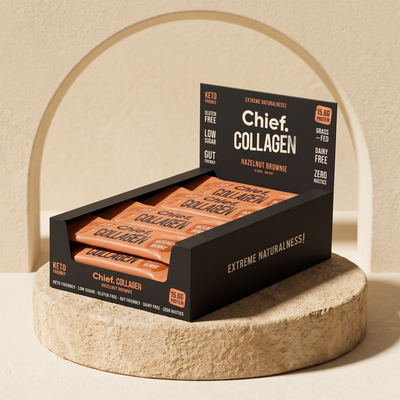 Collagen protein bars (hazelnut brownie)