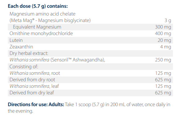 Sleep quality formula