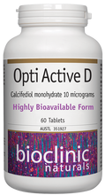Load image into Gallery viewer, Bioclinic Naturals Opti Active D 60 Tablets
